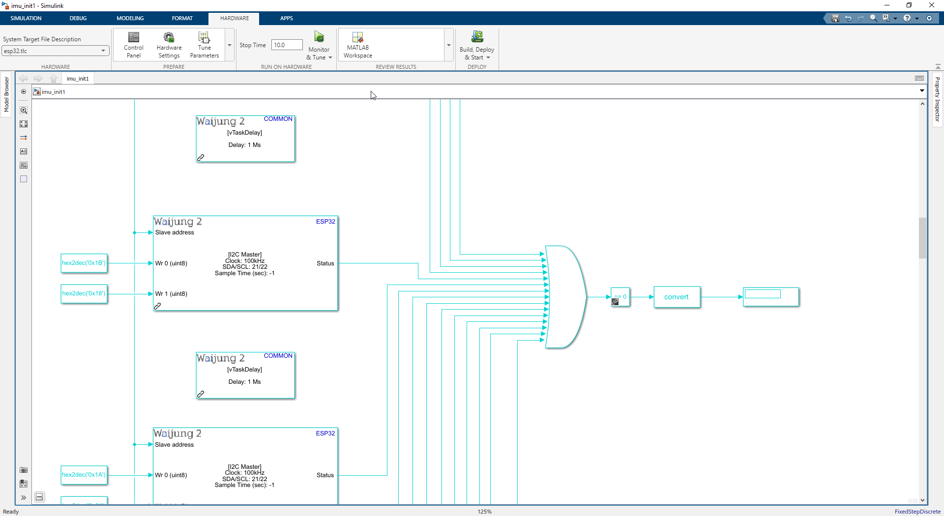 Figure 73:  Monitor the initialization Status