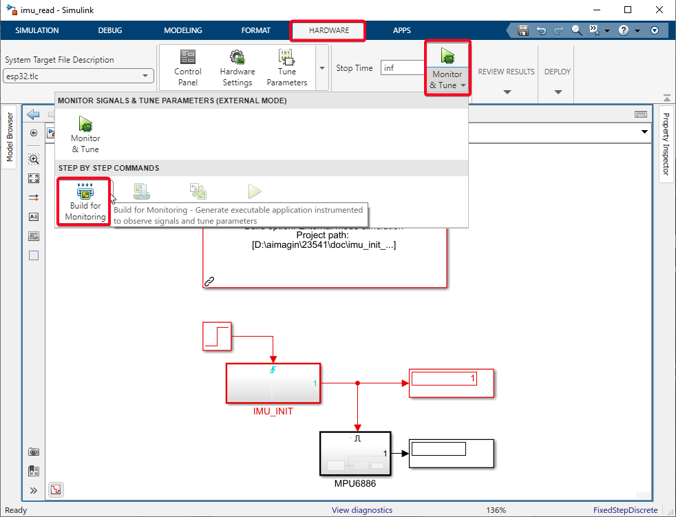 Figure 82:  Build Simulink Model