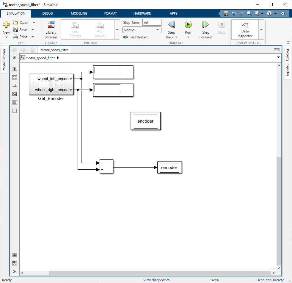 Figure 106:  Connect the output of Add block to Data Store Write block