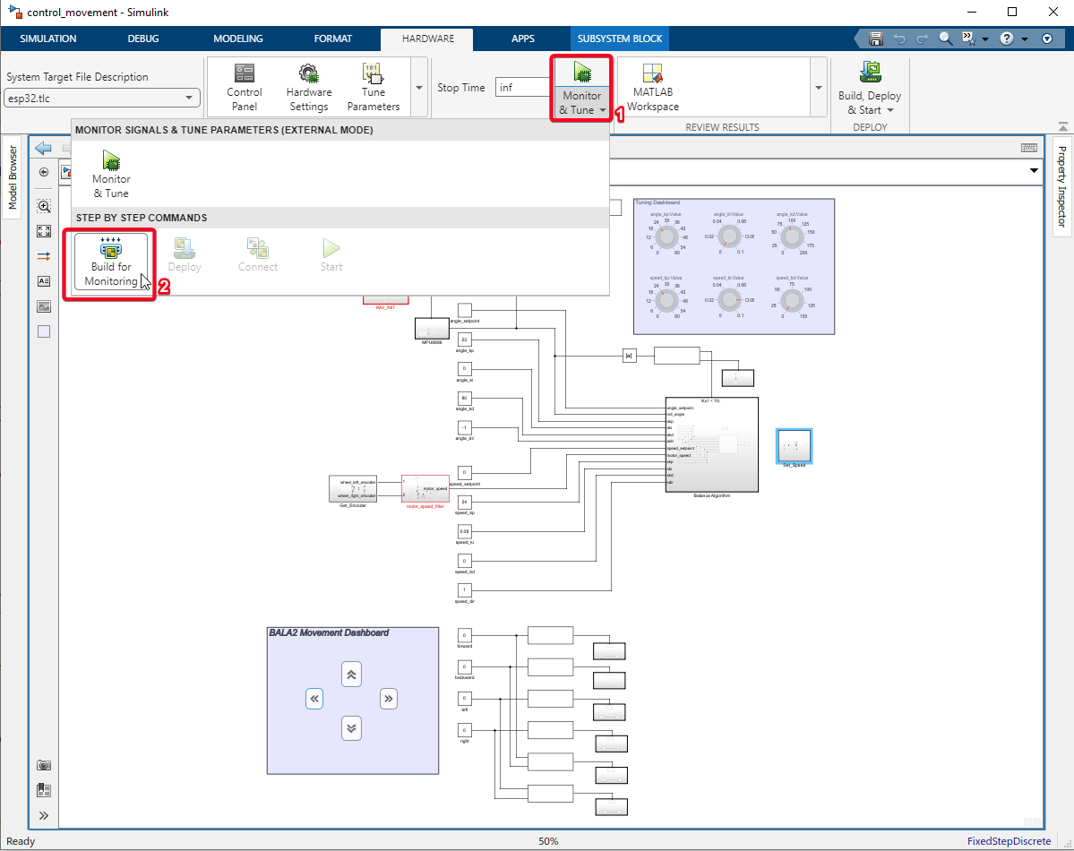 Figure 151: Build Simulink model