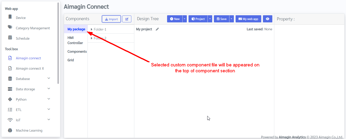 aimagin_connect-how to load custom component to aimagin connect_3