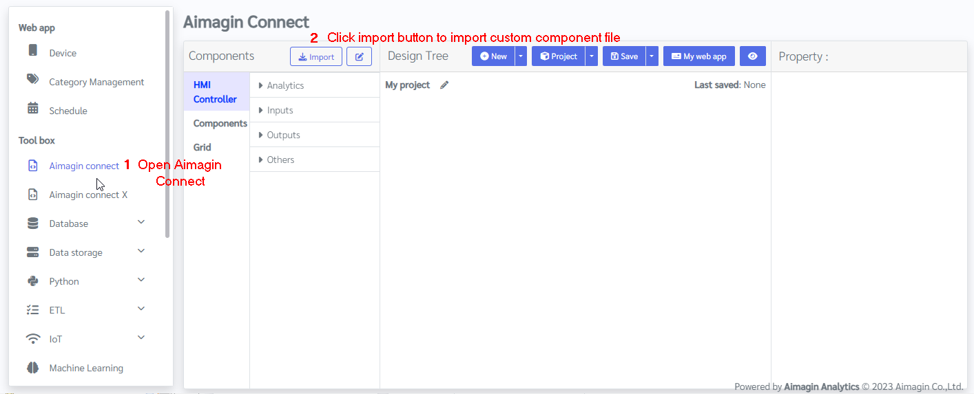 aimagin_connect-how to load custom component to aimagin connect